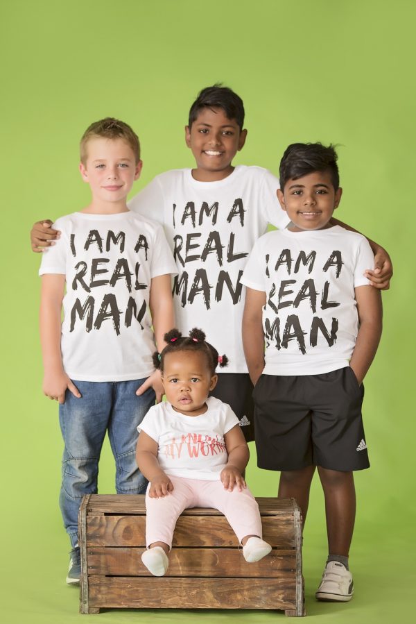 I'm a real man Boy's Tee - Image 3